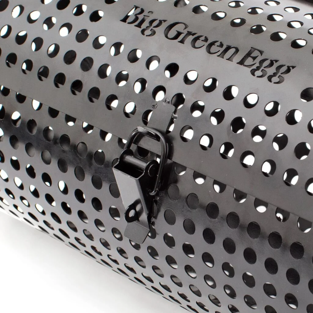 Big Green Egg Ronde Spit Mand, Tumbler Basket Voor Rotisserie 1 Big Green Egg Ronde Spit Mand, Tumbler Basket Voor Rotisserie