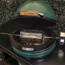 Big Green Egg Rotisserie BBQ Spit -BBQ Verkoopwinkel big green egg rotisserie bbq spit 6