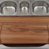 Cuttworxs Eiken Houten Snijplank Large Met Sap Geul En Geïntegreerde Opvangbak