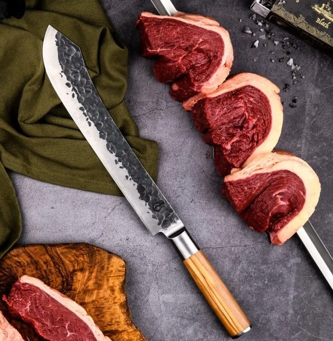 Forged Olive Slagersmes 25,5cm 2 Forged Olive Slagersmes 25,5cm - Afbeelding 2