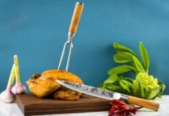 Forged Olive Trancheer Vork -BBQ Verkoopwinkel forged olive trancheer vork 2