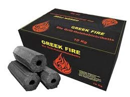 Greek Fire Houtskool Briketten 10 Kg 1 Greek Fire Houtskool Briketten 10 Kg