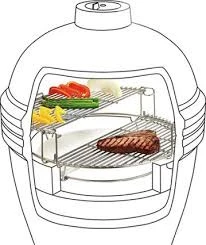 Kamado Joe Half Rond Rvs Grill Rooster 3 Kamado Joe Half Rond Rvs Grill Rooster - Afbeelding 3