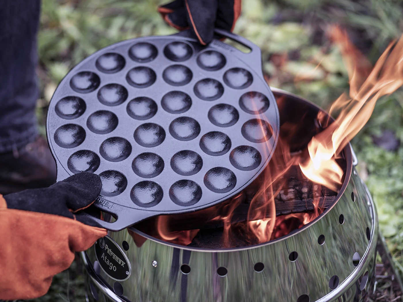 Petromax Gietijzeren Poffertjes Pan 3 Petromax Gietijzeren Poffertjes Pan - Afbeelding 3