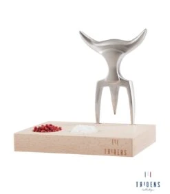 Tridens Raw Brushed Fork In Beechwood Base -BBQ Verkoopwinkel tridens raw brushed fork in beechwood base 2